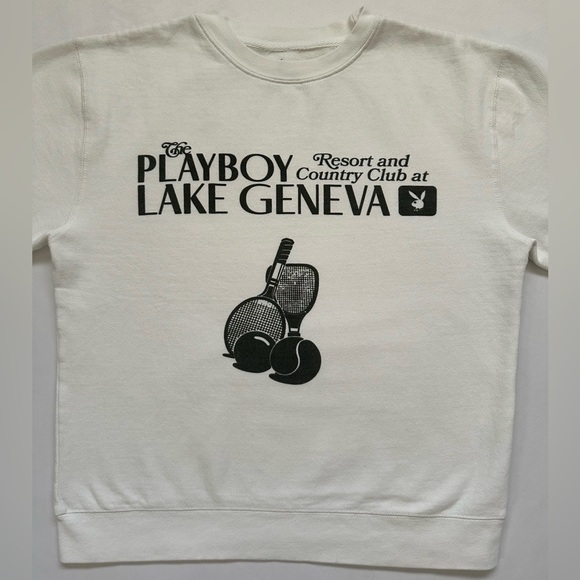 PLAYBOY🖤 Lake Geneva White Sweatshirt - Picture 4 of 7
